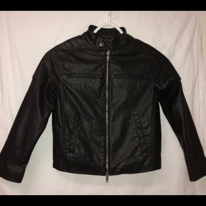 BOYS Faux Leather Bomber Jacket-Mossimo, Like New